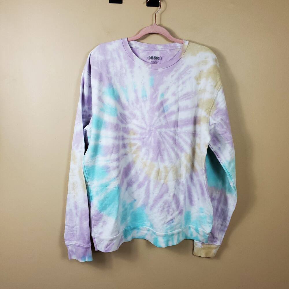 By Samii Ryan Pastel Tie-dye Crewneck Sweatshirts Size M